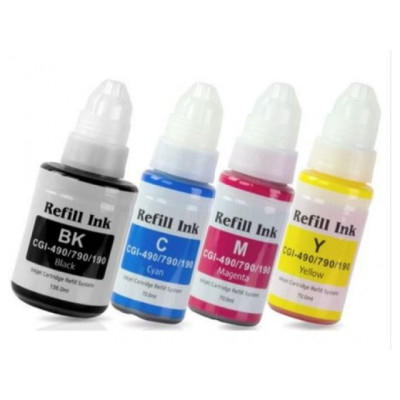 Premium Economy Ink Cartridge cyan (70ml / 7000 pagini / Bottle) Canon PIXMA G1400, G1410, G1411, G1416, G2400, G2410,...
